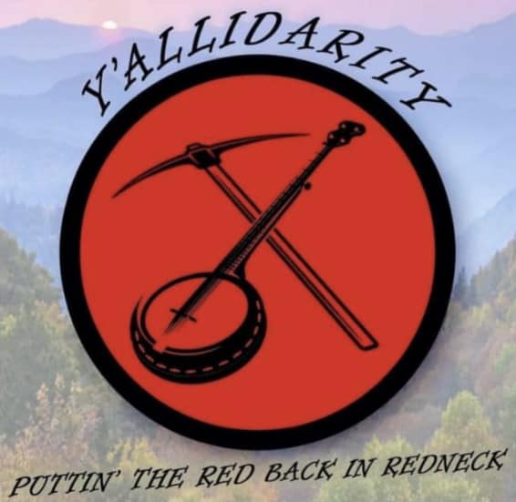 This meme is a play on the classic country song "Redneck" by the country music group "Y'All" (also known as "Y'all" with an "i" instead of an "a"). The image features a banjo and a shovel crossed over each other, with the words "Y'All" and "Puttin' the red back in redneck" written above and below the image.